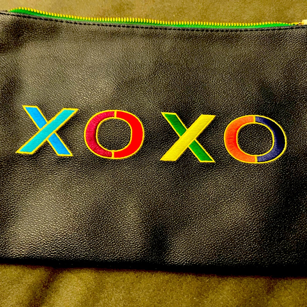 Brand new C Wonder handbag XOXO Rainbow and blue pouch/bag